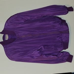 Carol Horn SILK women's vintage purple jacket, size S